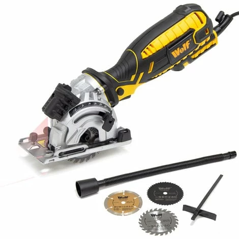 Wolf 89mm Compact Circular Saw 705w With Aluminium Mitre Base 2 Wolf 89mm Compact Circular Saw 705w With Aluminium Mitre Base - Image 2
