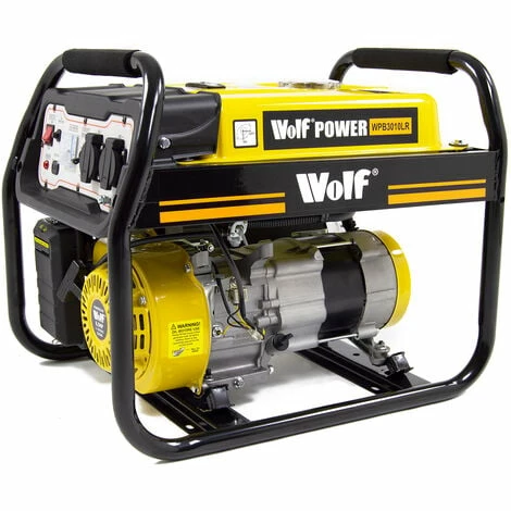 Wolf Petrol Generator WPB3010LR 2200w 2.75KVA 6.5HP 1 Wolf Petrol Generator WPB3010LR 2200w 2.75KVA 6.5HP