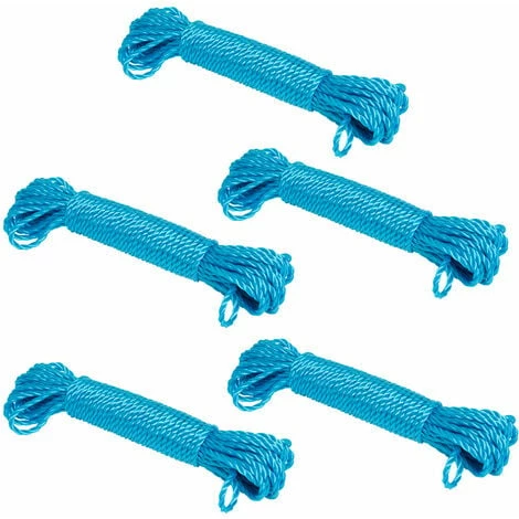 Wolf 1/4" X 50ft Corded Polypropylene Rope - Pack Of 8 1 Wolf 1/4" X 50ft Corded Polypropylene Rope - Pack Of 8