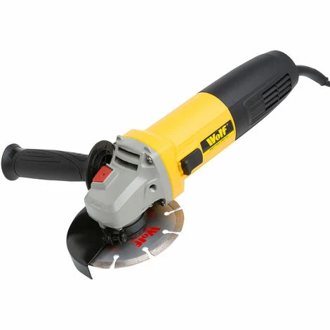 Wolf 850W Angle Grinder 115mm With Diamond Disc 1 Wolf 850W Angle Grinder 115mm With Diamond Disc