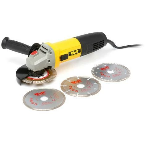 Wolf 850w Angle Grinder & 3pc Disc Set 2 Wolf 850w Angle Grinder & 3pc Disc Set - Image 2